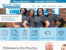 Tablet Screenshot of helenafamilydental.com